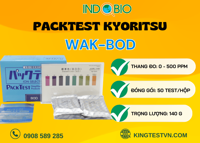 Chi tiết bộ test kit BOD WAK-BOD
